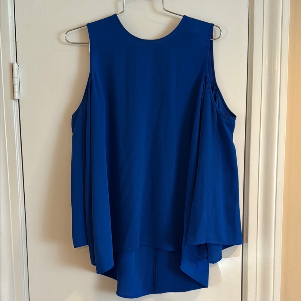 Vince Camuto Royal Blue Blouse. Size XS. Beautiful condition. Open shoulders